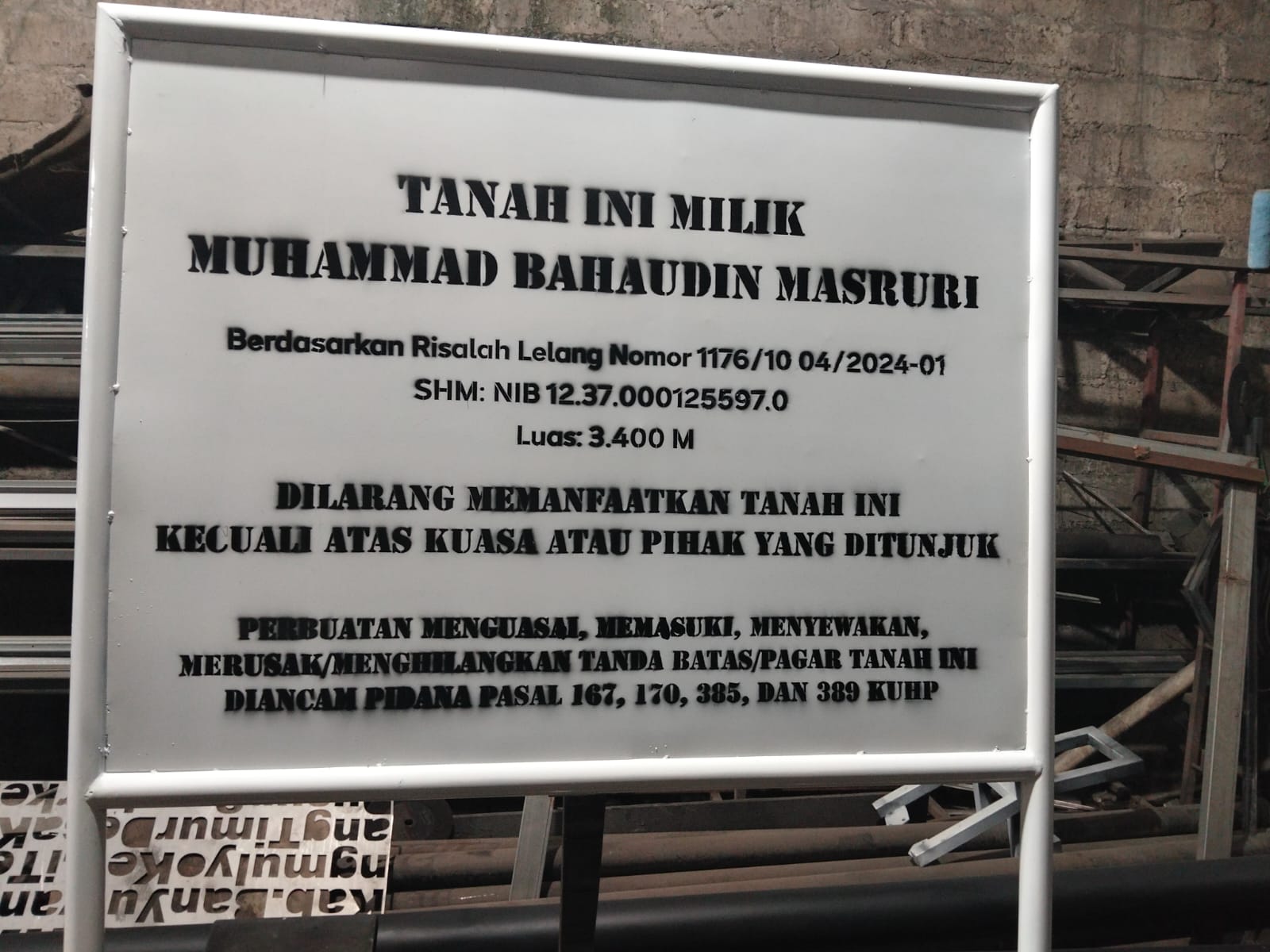 Plang tanah