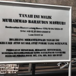 Jual Plang tanah Bali